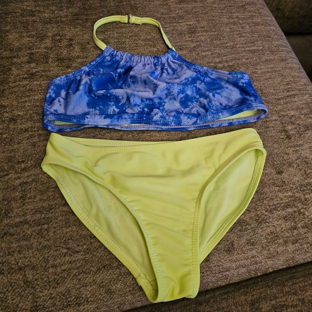 Wonder Nation Blue and Yellow Kids Swim Bikini